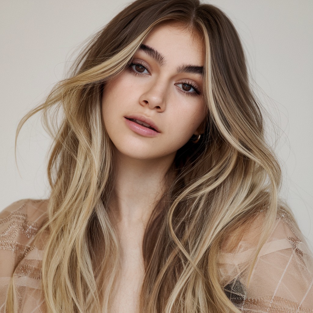 Ondas Aéreas con Balayage en Capas