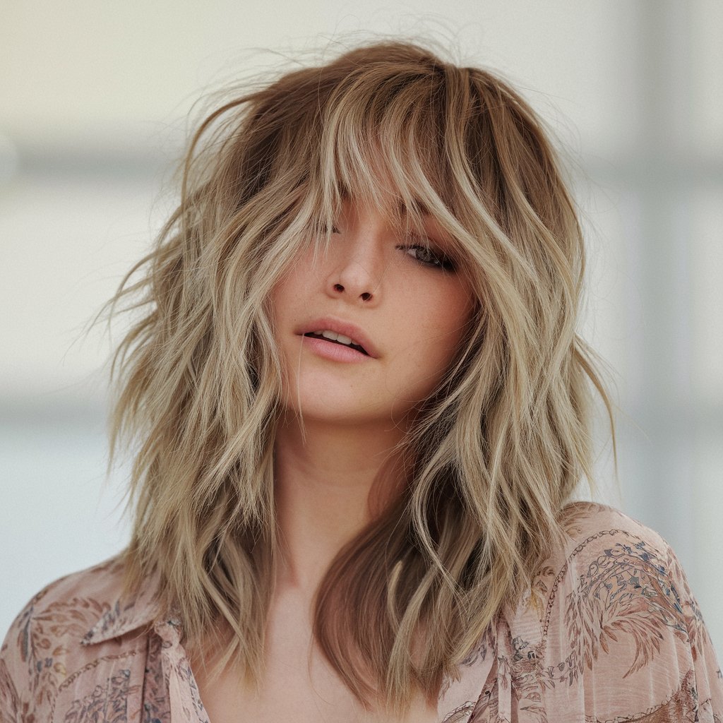 Capas Despeinadas con Ondas Suaves