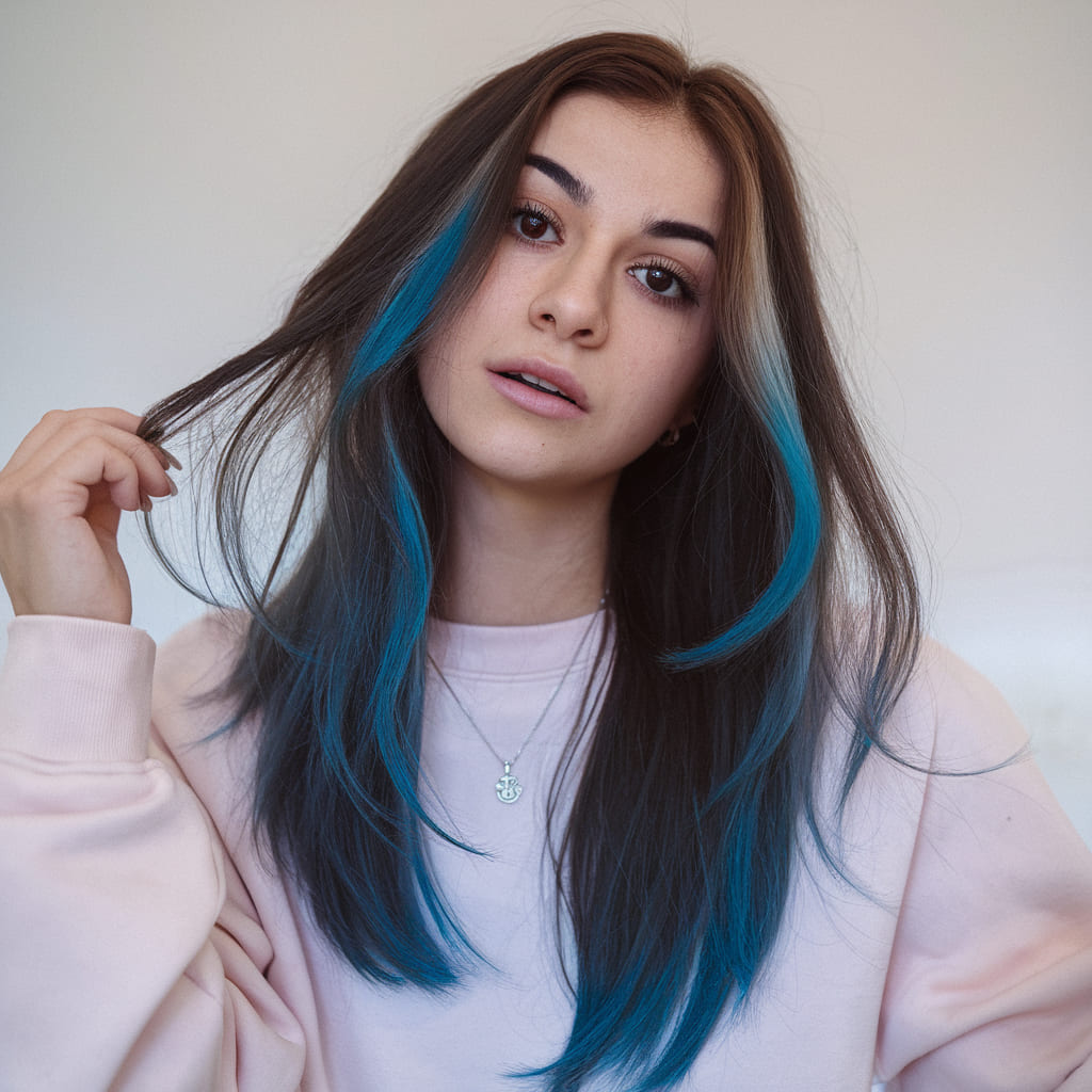 Puntas Azul Eléctrico