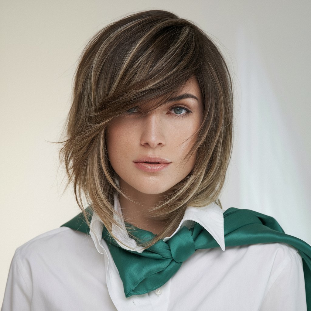 Shag en Capas con Raya Lateral