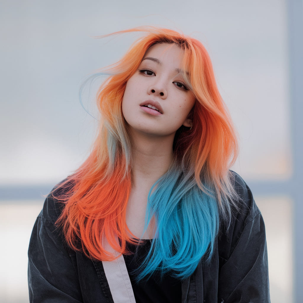 Mezcla de Colores Fuego y Hielo
