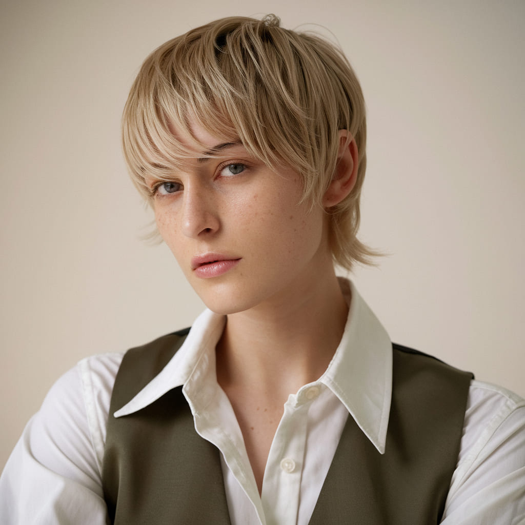 Pixie con Capas Largas y Desiguales